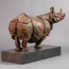 Indian Rhino (30") by Kelly John