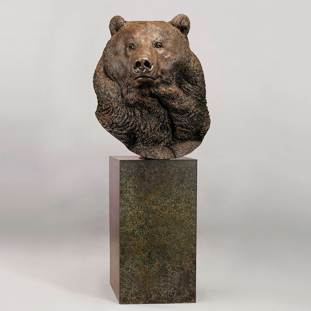 Kodiak Brown Bear (Indomitable - Head Study) by Kelly John