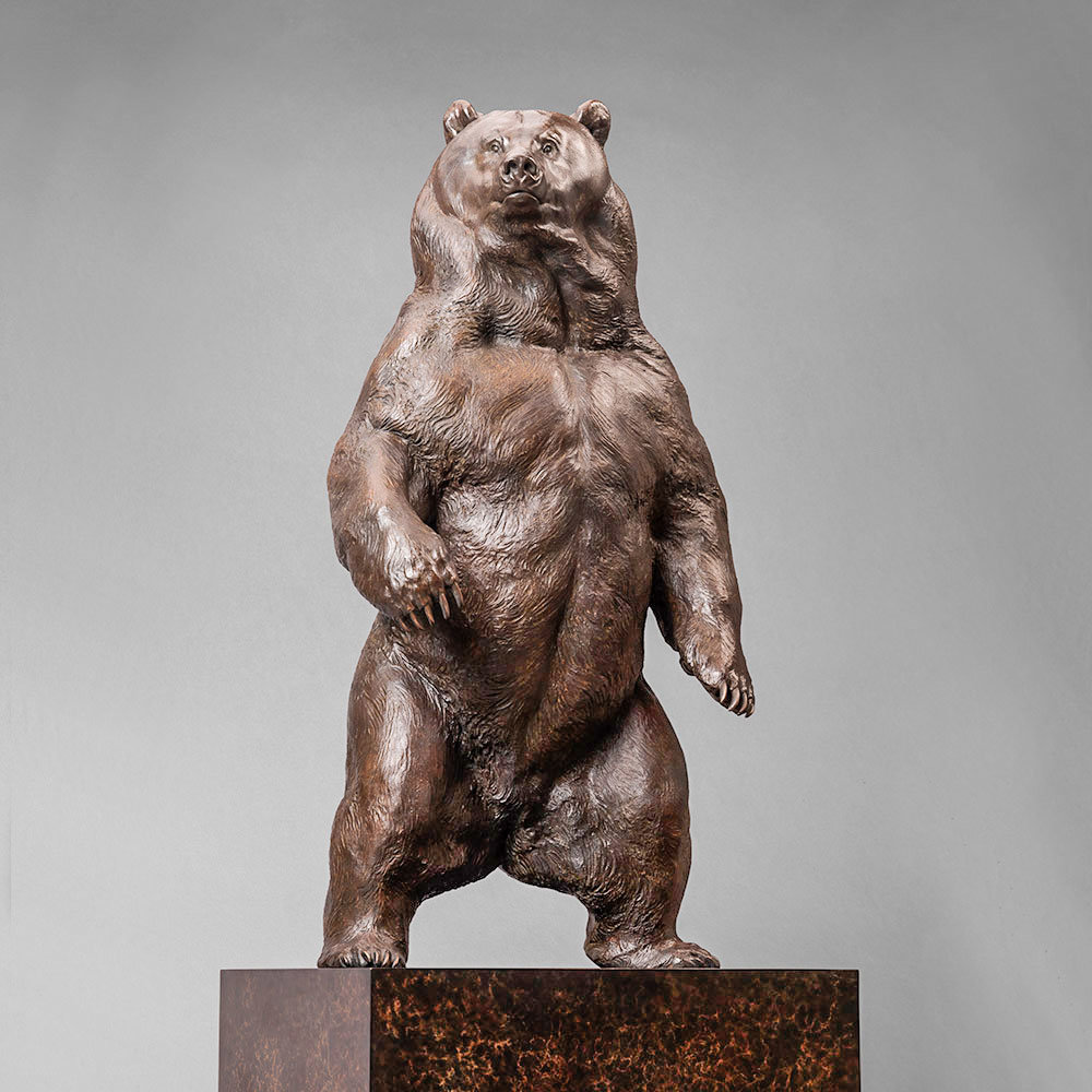 Kodiak Brown Bear (Indomitable Maquette) by Kelly John