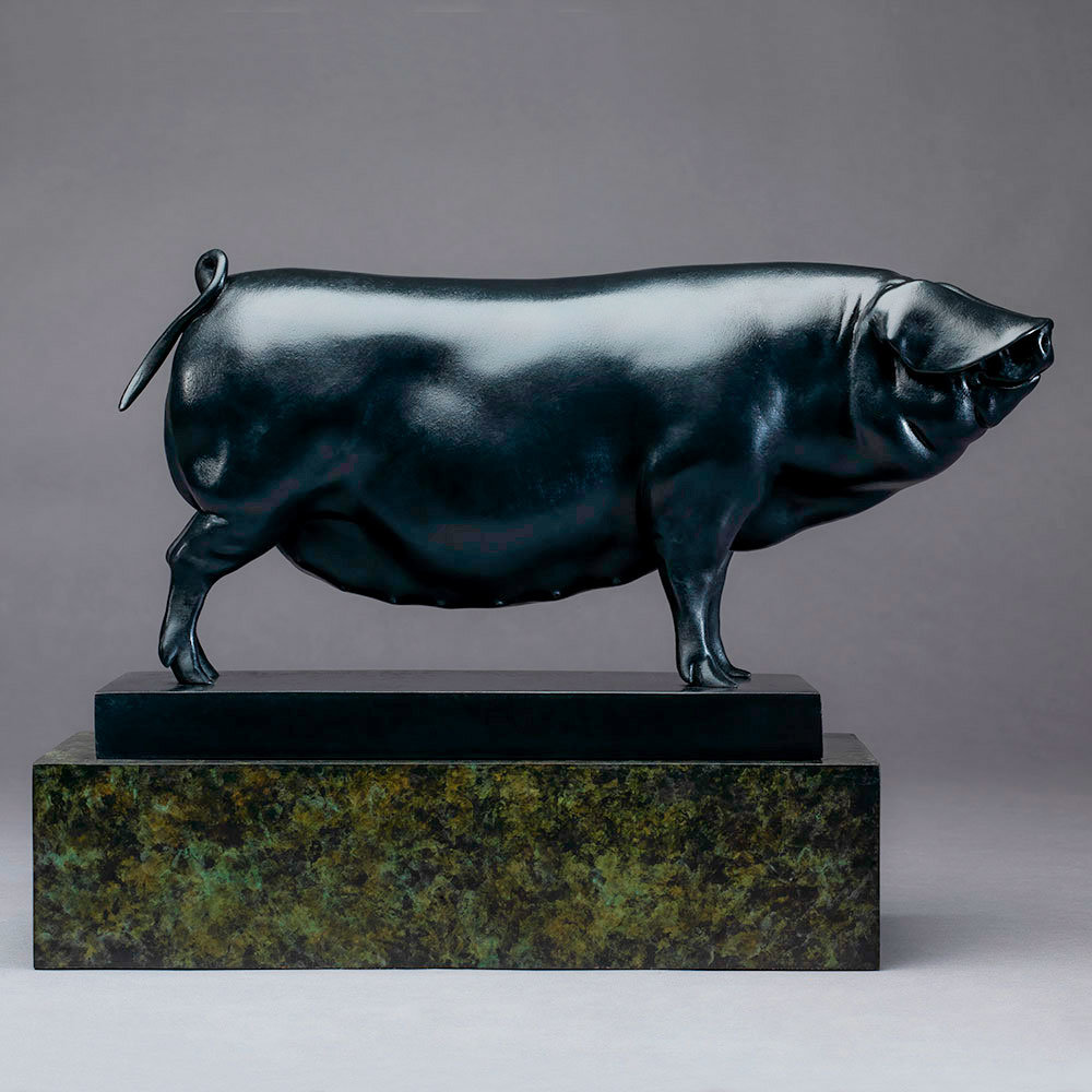 Large Black Pig (Ingrid) by Kelly John