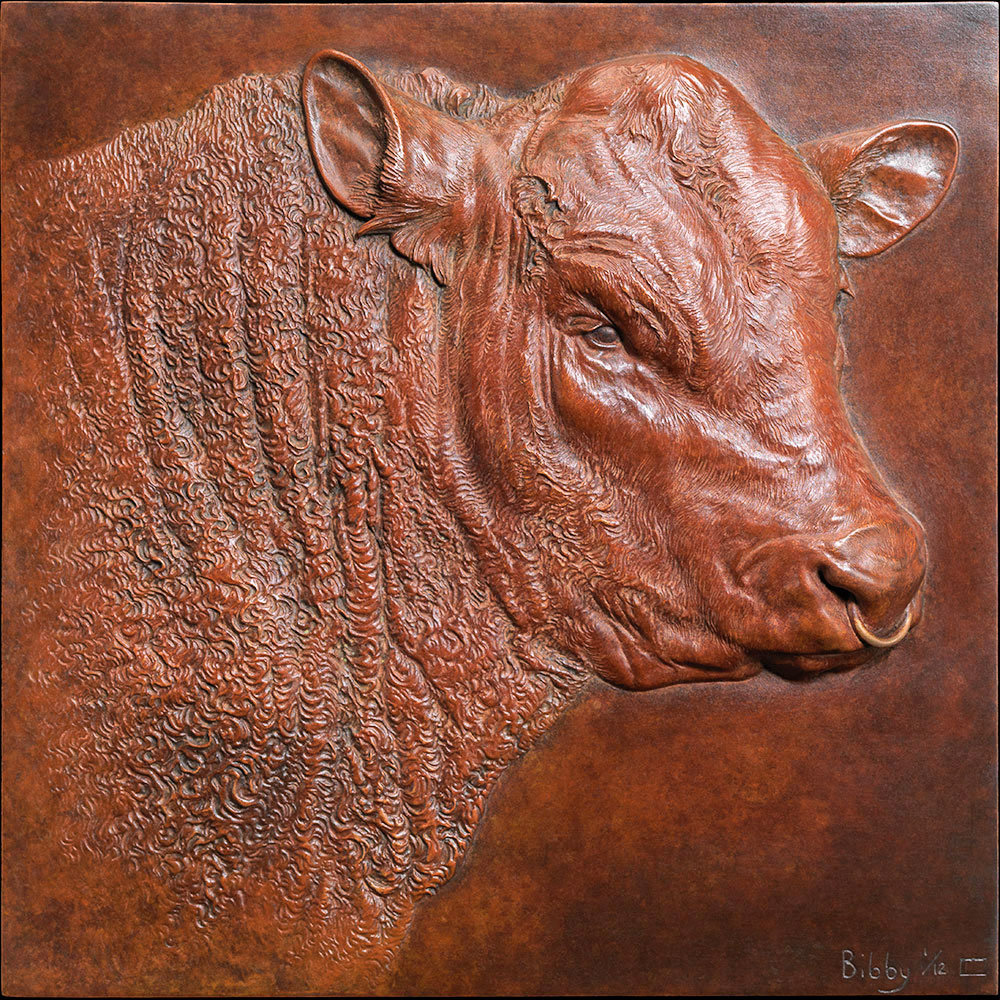 Red Ruby Devon Bull (Elmford Discretion) by Kelly John