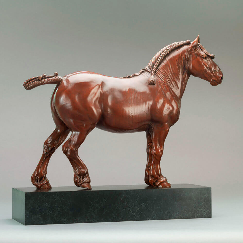 Suffolk Punch Stallion (Euston Malachite) by Kelly John