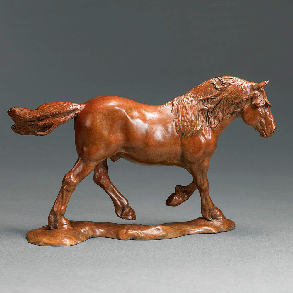 Suffolk Punch Horse (Euston Malachite - Relaxing) by Kelly John