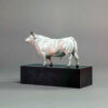 White Park Bull (Ash Nik-Nak - Miniature, Bronze) by Kelly John
