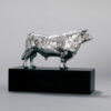 White Park Bull (Ash Nik-Nak - Miniature, Silver) by Kelly John