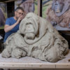 Life Size Sumatran Orangutan (Original Clay in progress) by Kelly John