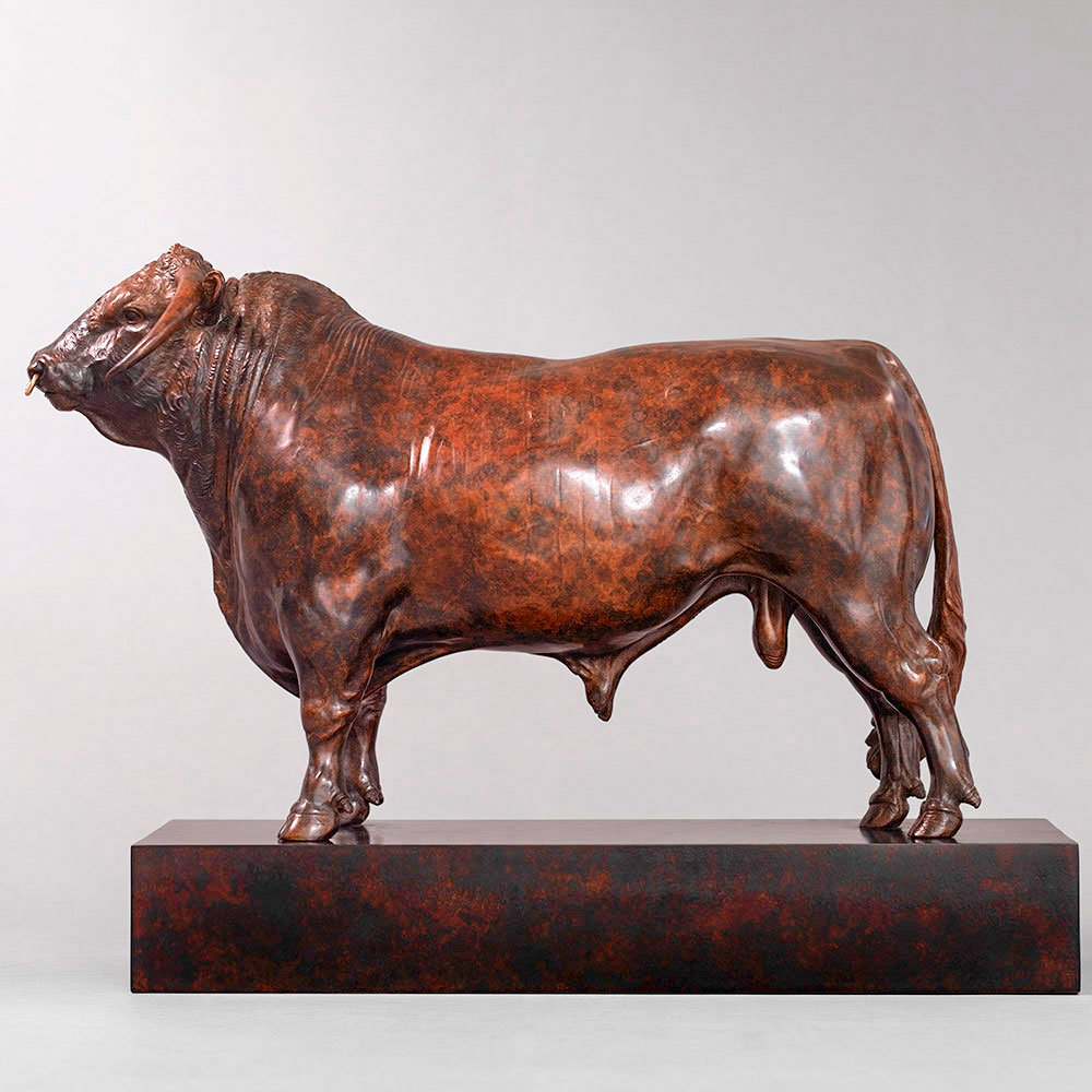 British Longhorn Bull (Blackbrook Philosopher - 20") by Kelly John