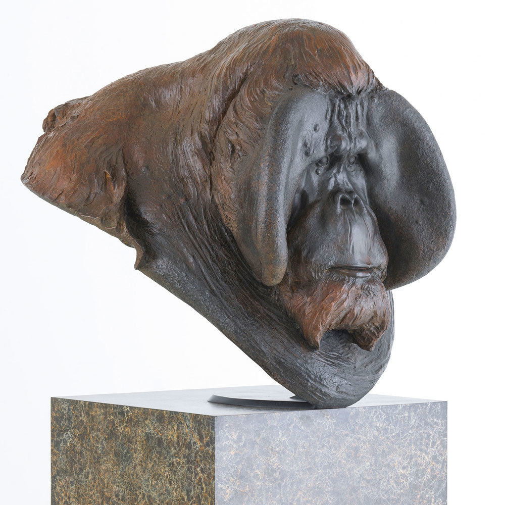 Orangutan Bust "Old Man of the Woods" by Kelly John